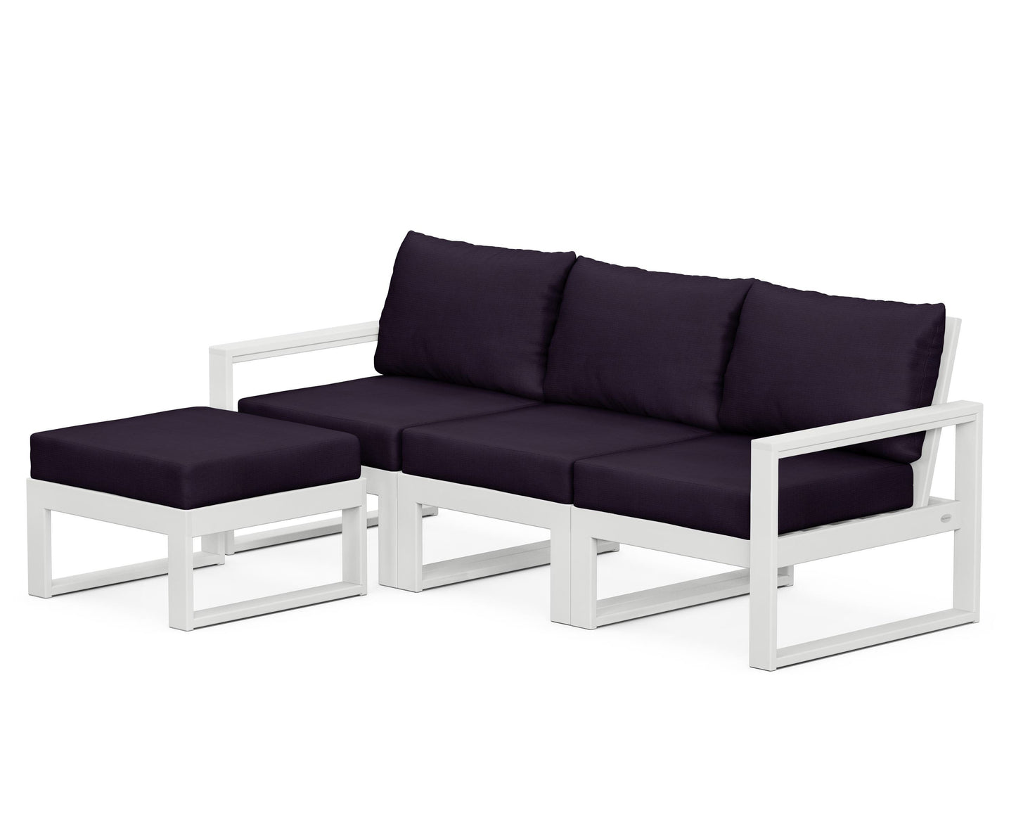 EDGE 4-Piece Modular Deep Seating Set with Ottoman