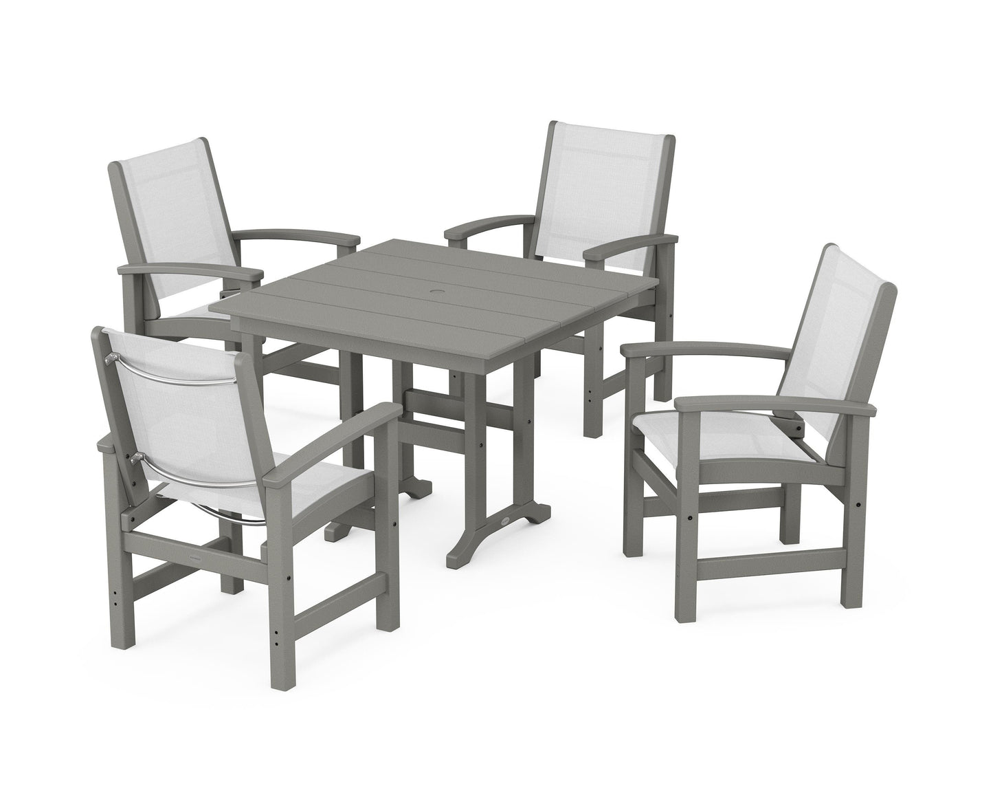 Coastal 5-Piece Farmhouse Dining Set