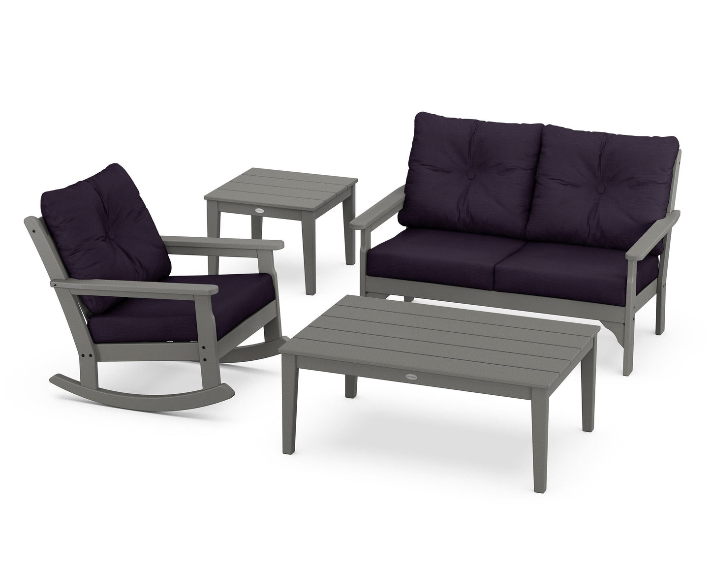 Vineyard 4-Piece Deep Seating Rocker Set