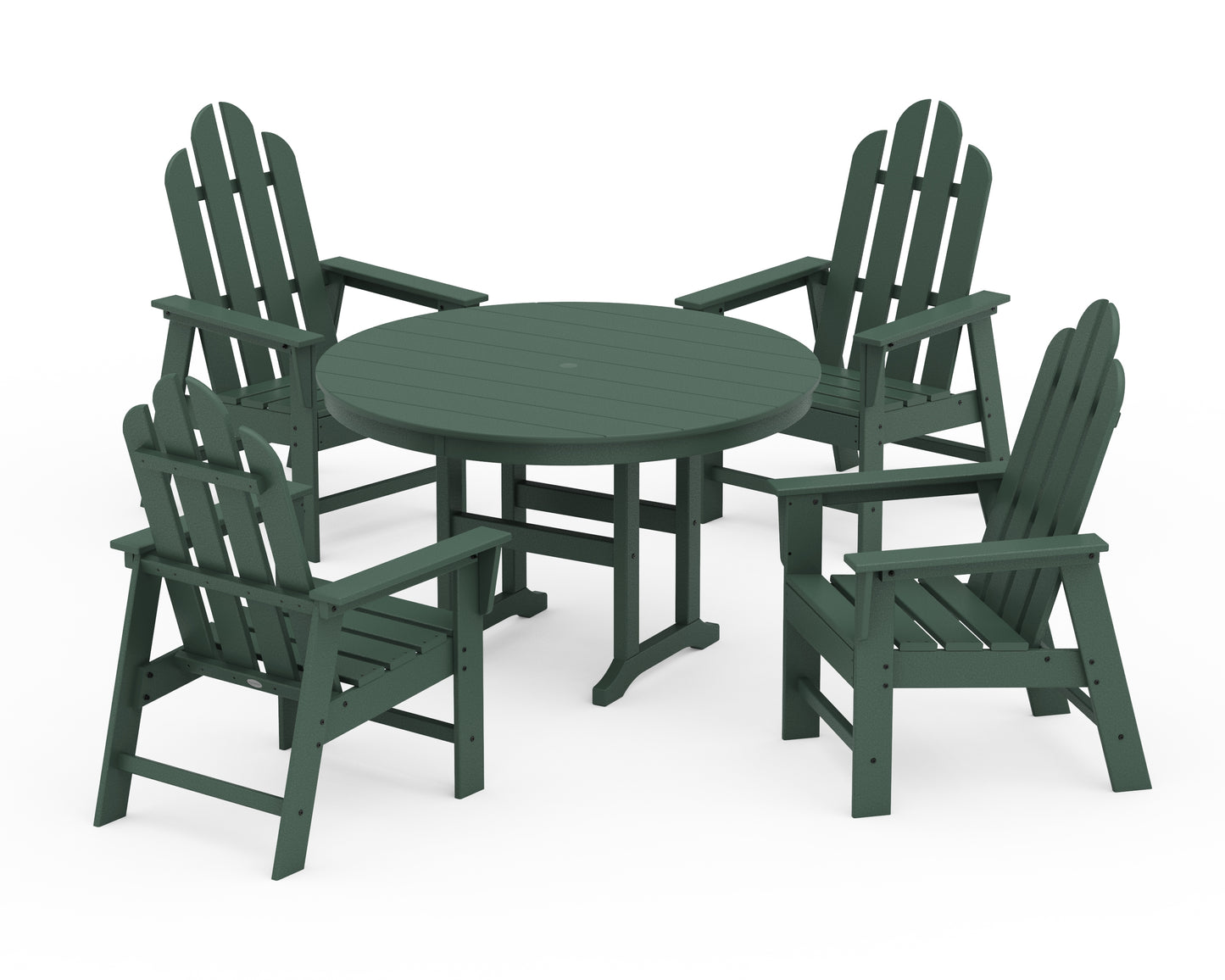 Long Island 5-Piece Round Farmhouse Dining Set