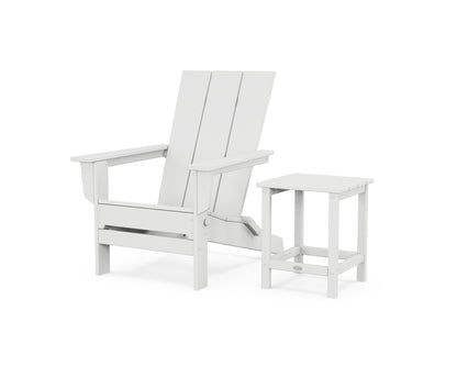 Modern Studio Folding Adirondack Chair with Side Table