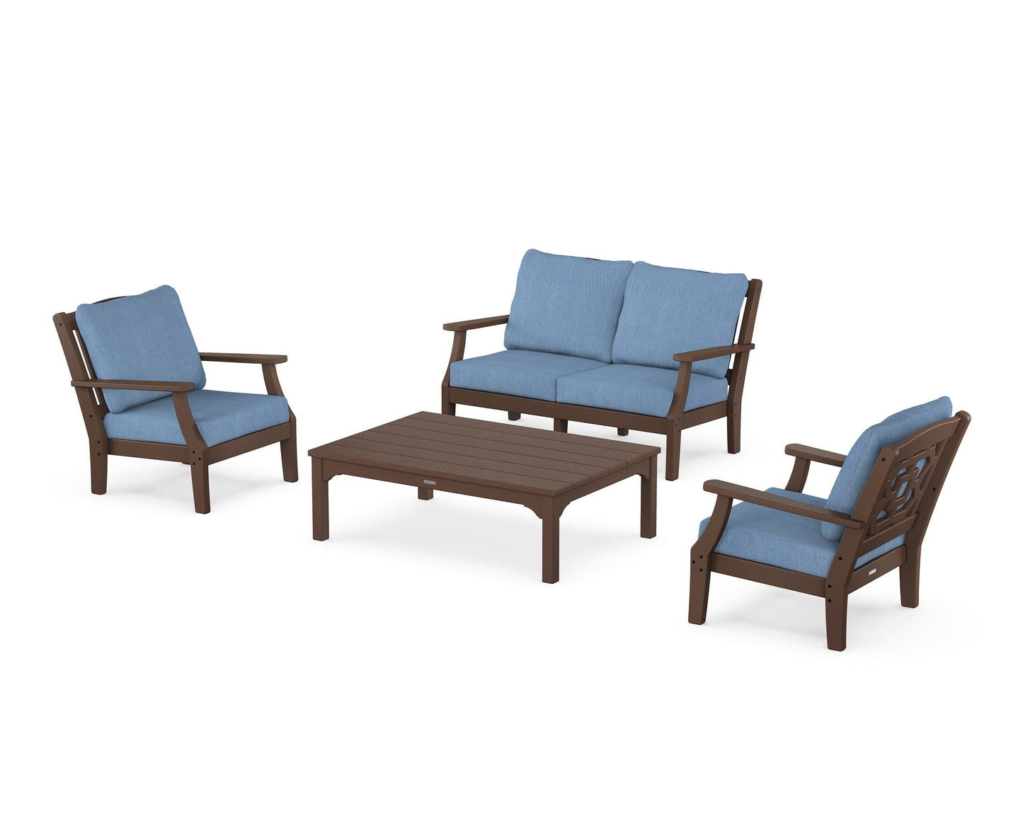 Chinoiserie 4-Piece Deep Seating Set with Loveseat