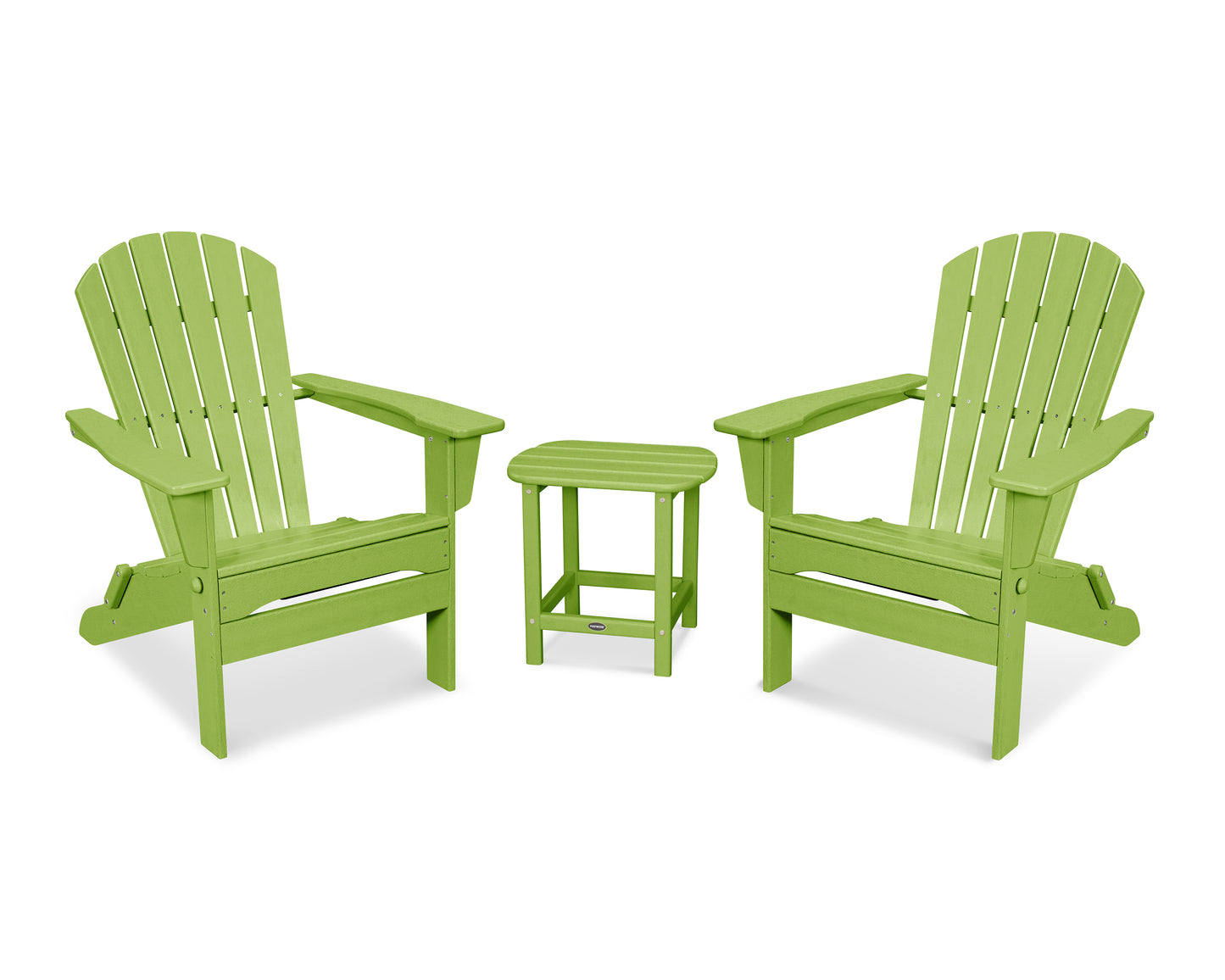 South Beach 3-Piece Folding Adirondack Set