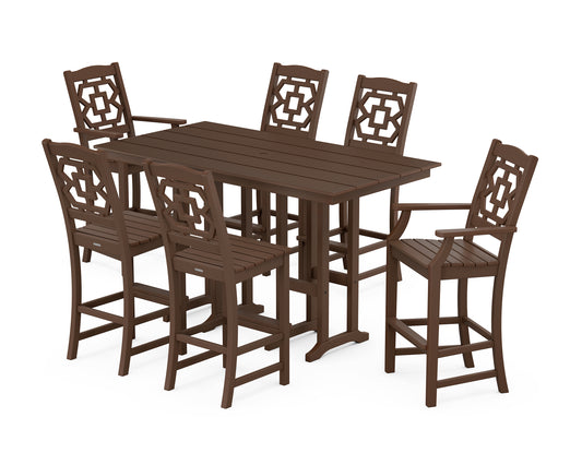 Chinoiserie 7-Piece Farmhouse Bar Set