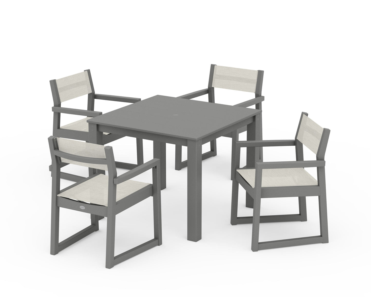 EDGE Sling Arm Chair 5-Piece Parsons Dining Set