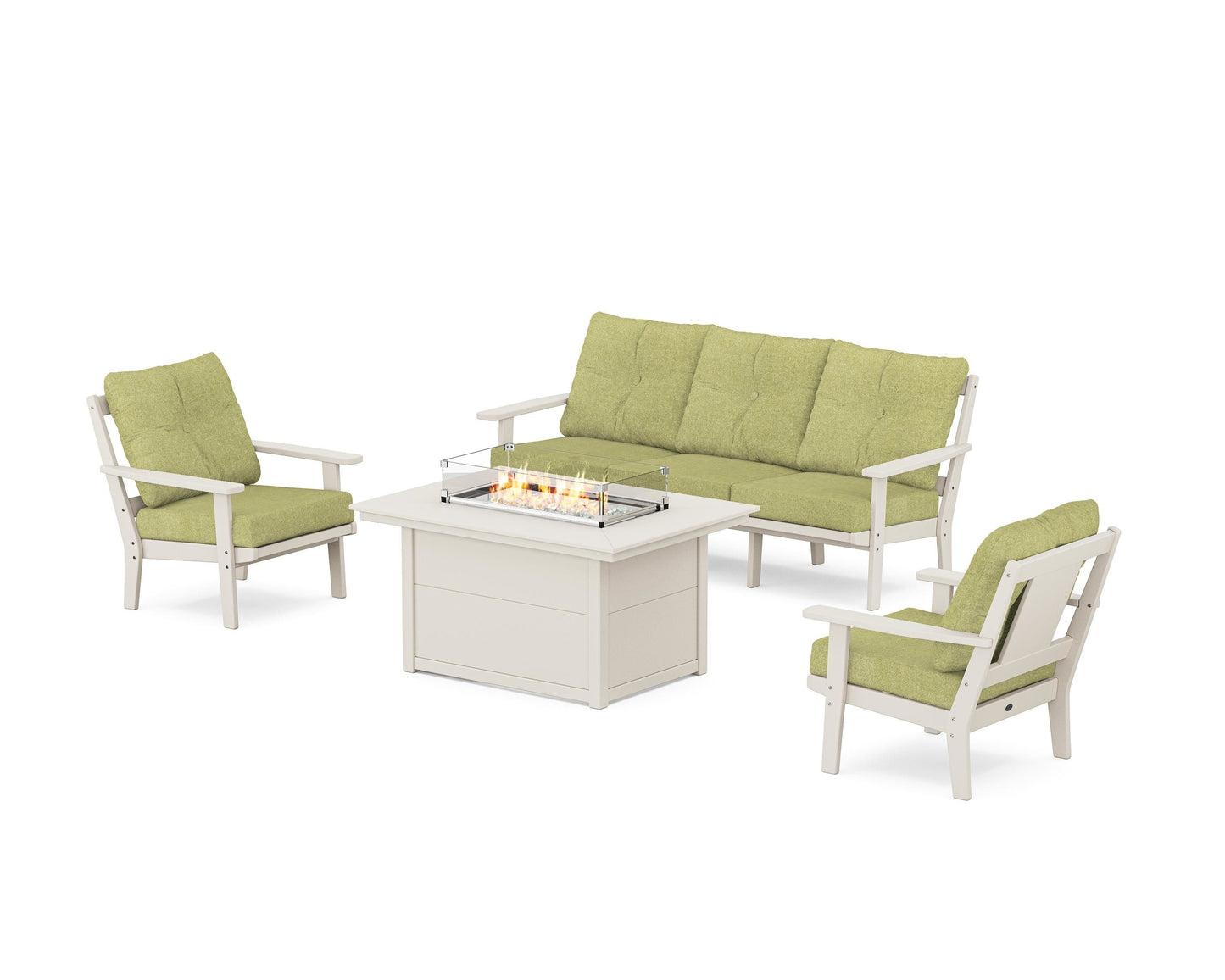 Prairie Deep Seating Fire Pit Table Set
