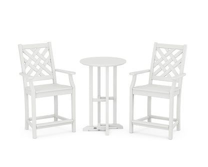 Wovendale 3-Piece Farmhouse Bistro Counter Set