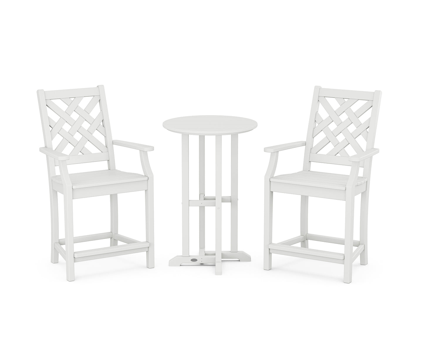 Wovendale 3-Piece Farmhouse Bistro Counter Set