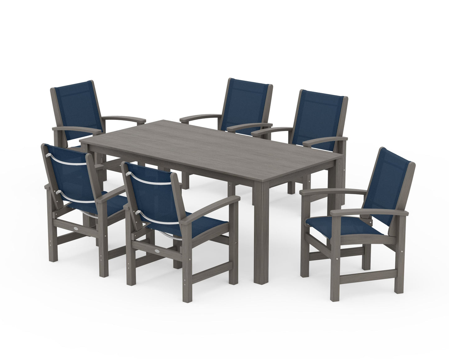 Coastal 7-Piece Parsons Dining Set