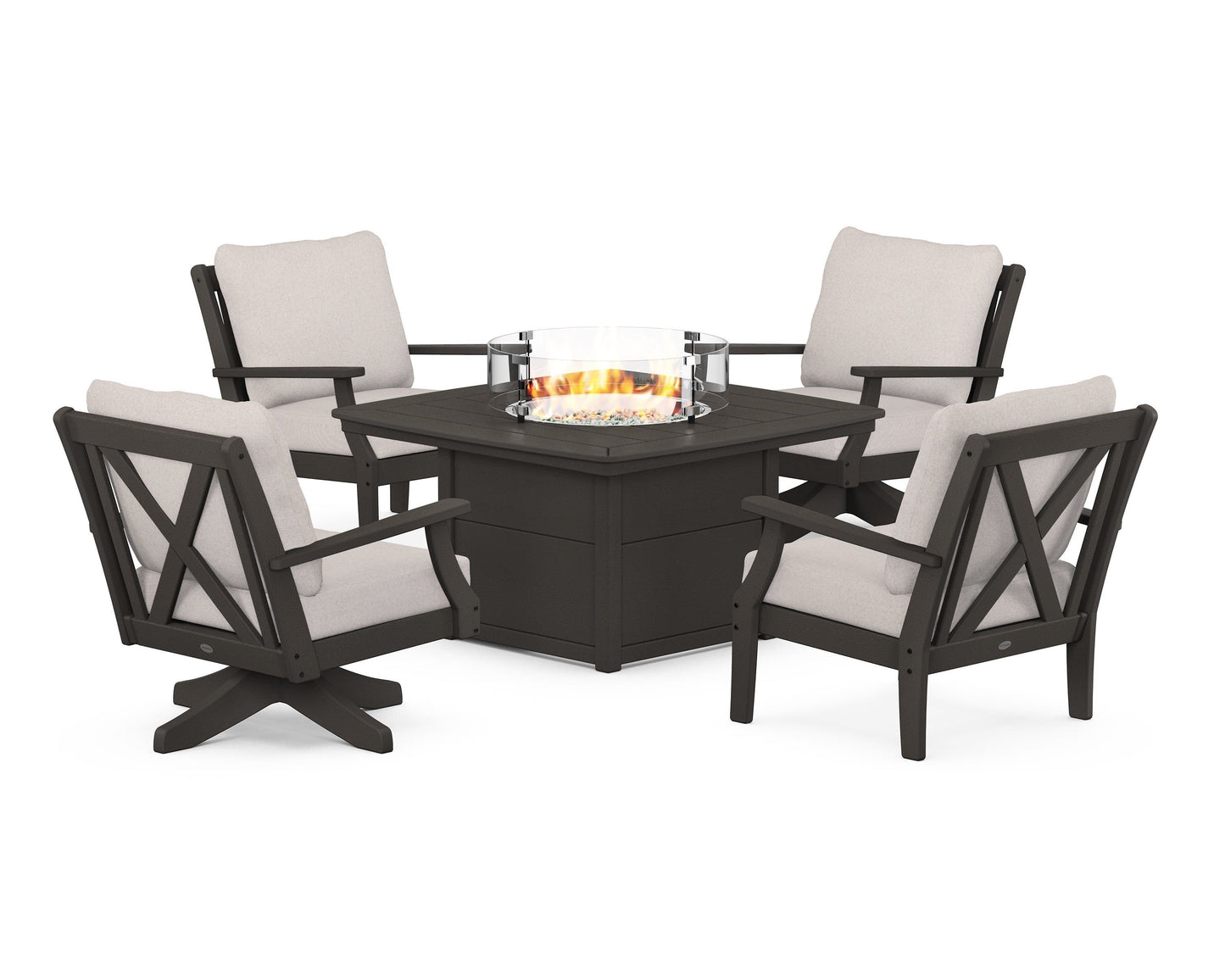 Braxton 5-Piece Deep Seating Set with Fire Table