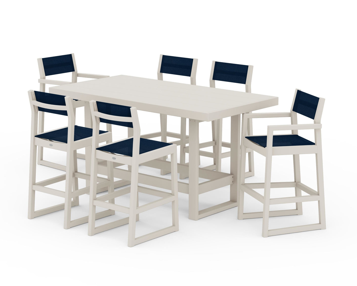 EDGE Sling 7-Piece Bar Table Set