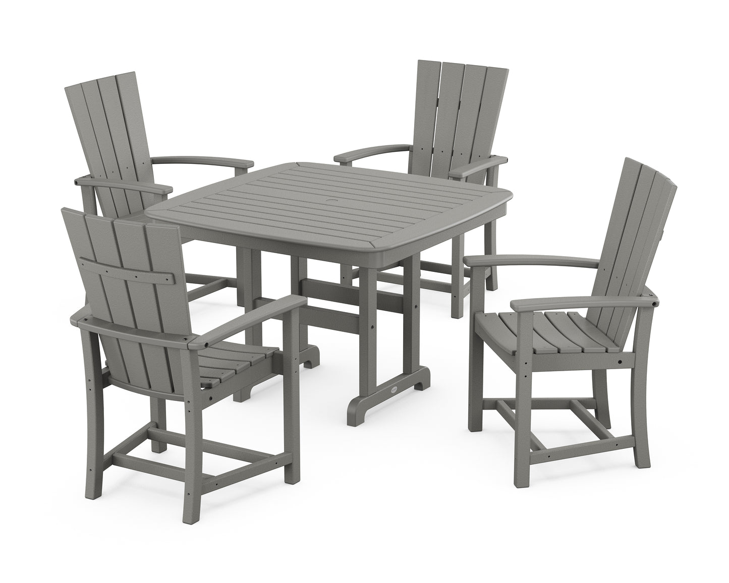 Quattro 5-Piece Dining Set with Trestle Legs