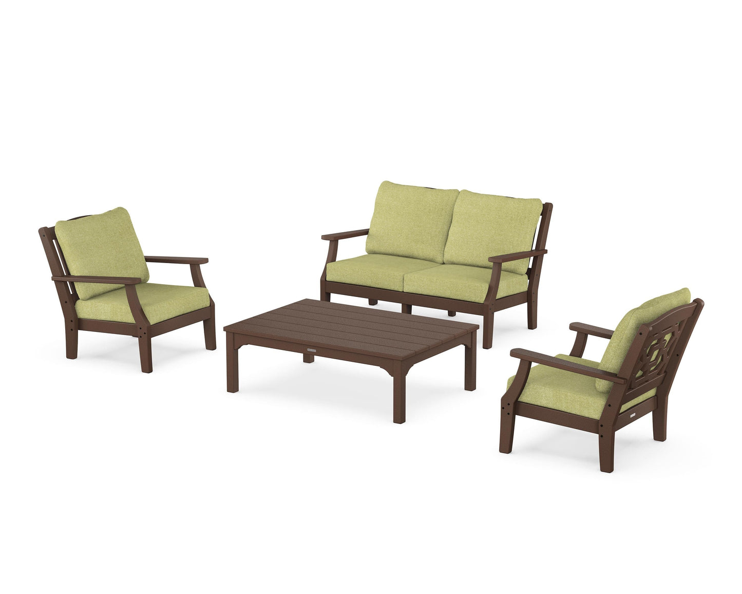 Chinoiserie 4-Piece Deep Seating Set with Loveseat
