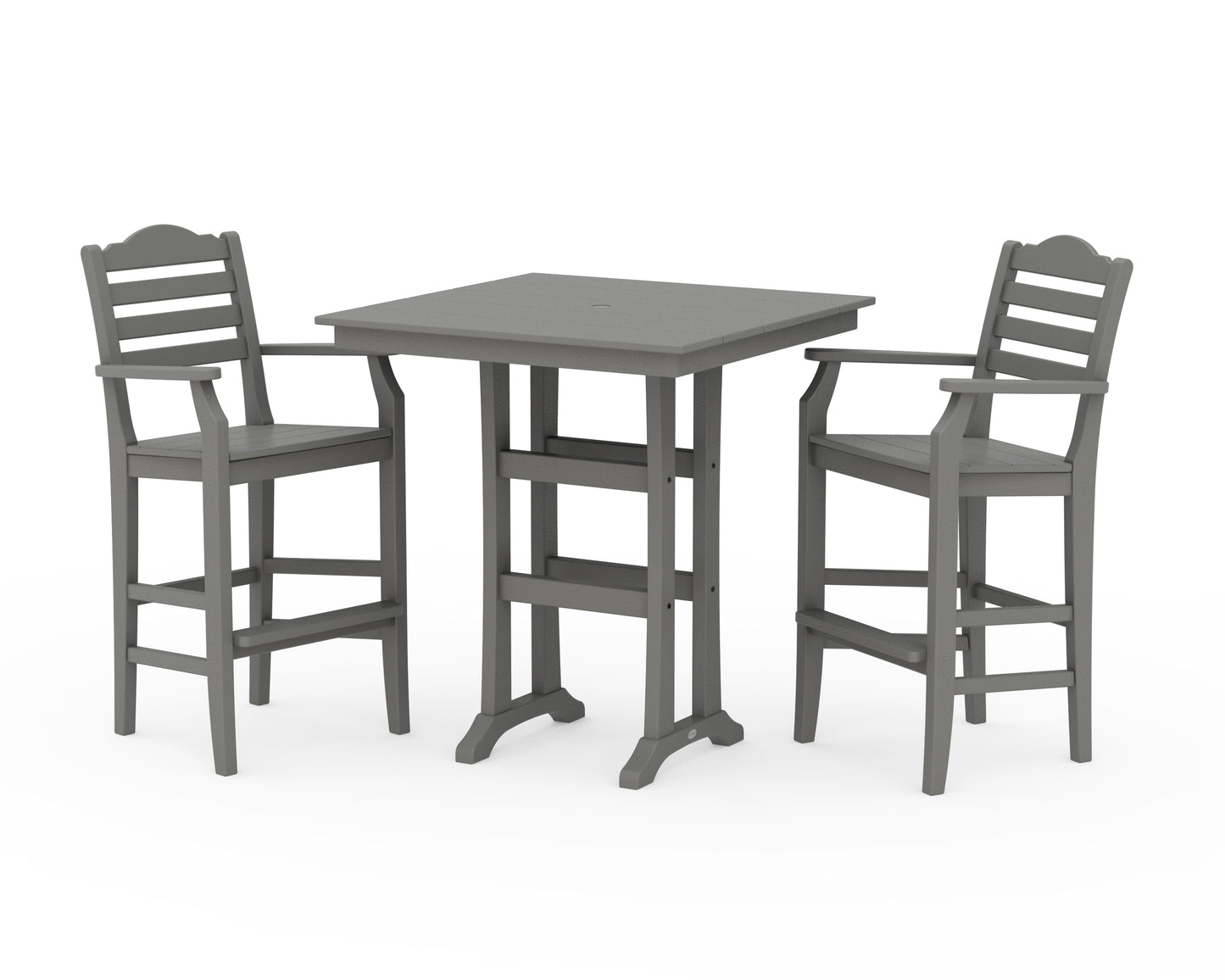 Savannah 3-Piece Farmhouse Bar Set with Trestle Legs