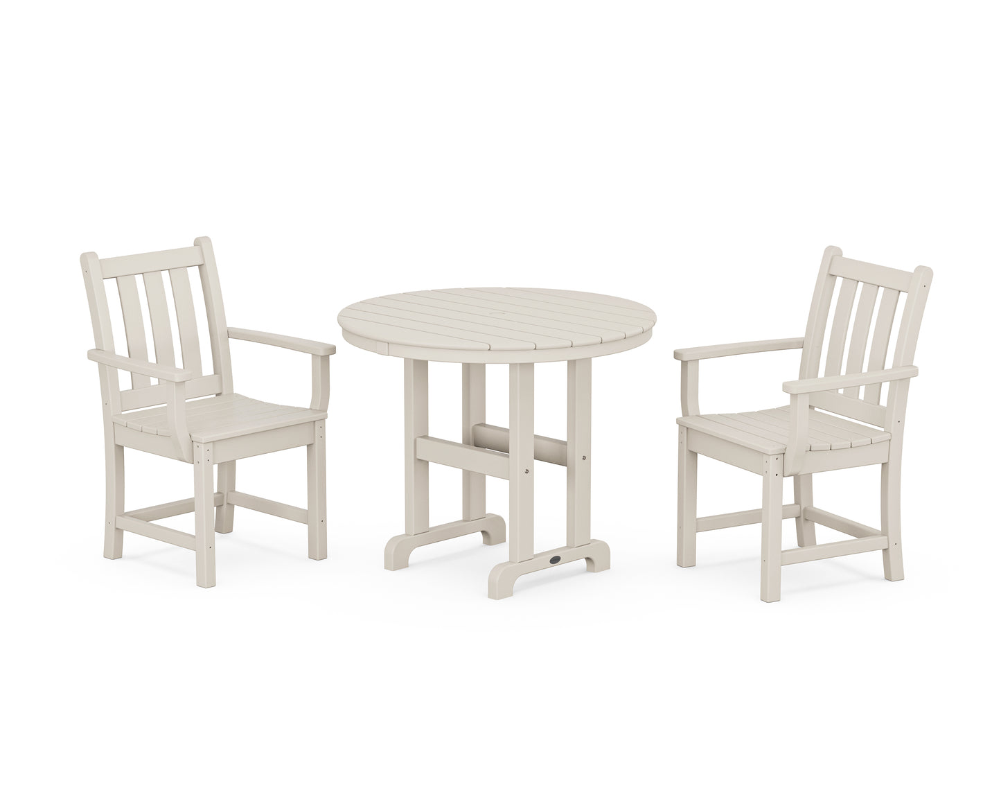 Traditional Garden 3-Piece Round Dining Set