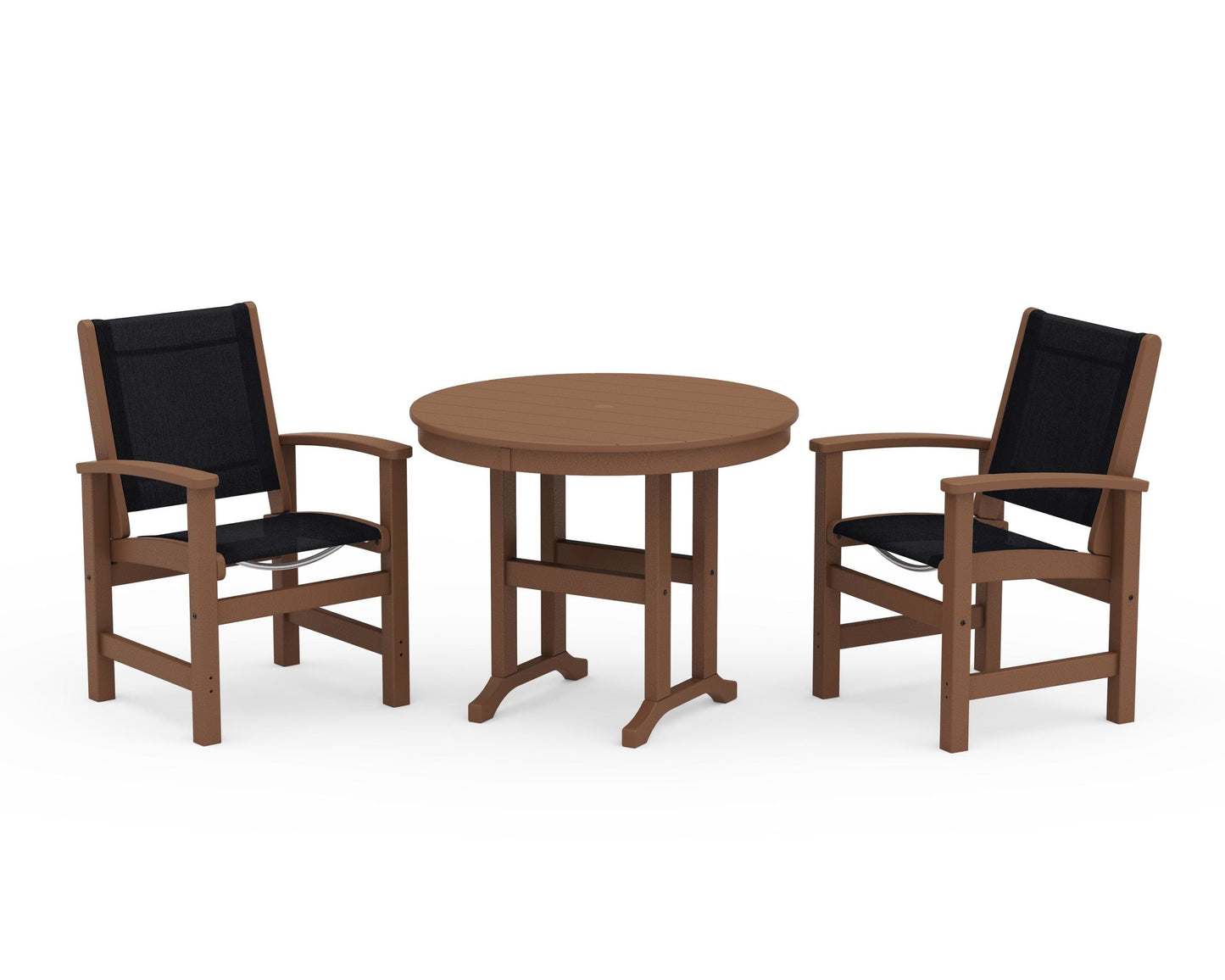Coastal 3-Piece Round Dining Set