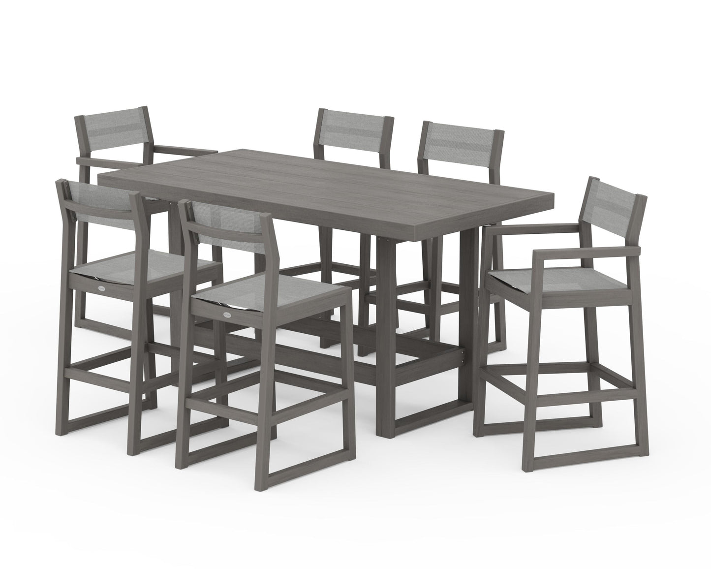 EDGE Sling 7-Piece Bar Table Set