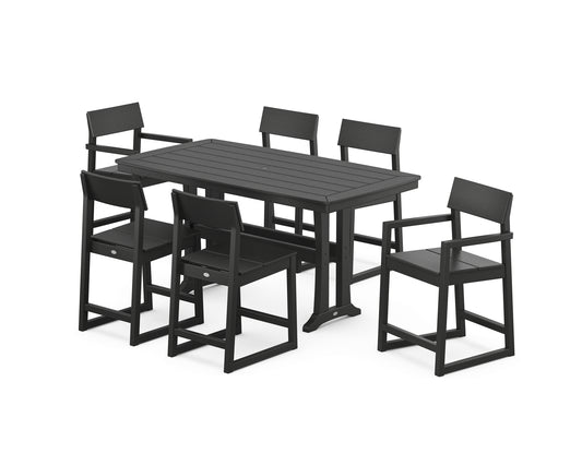 EDGE 7-Piece Counter Set with Trestle Legs