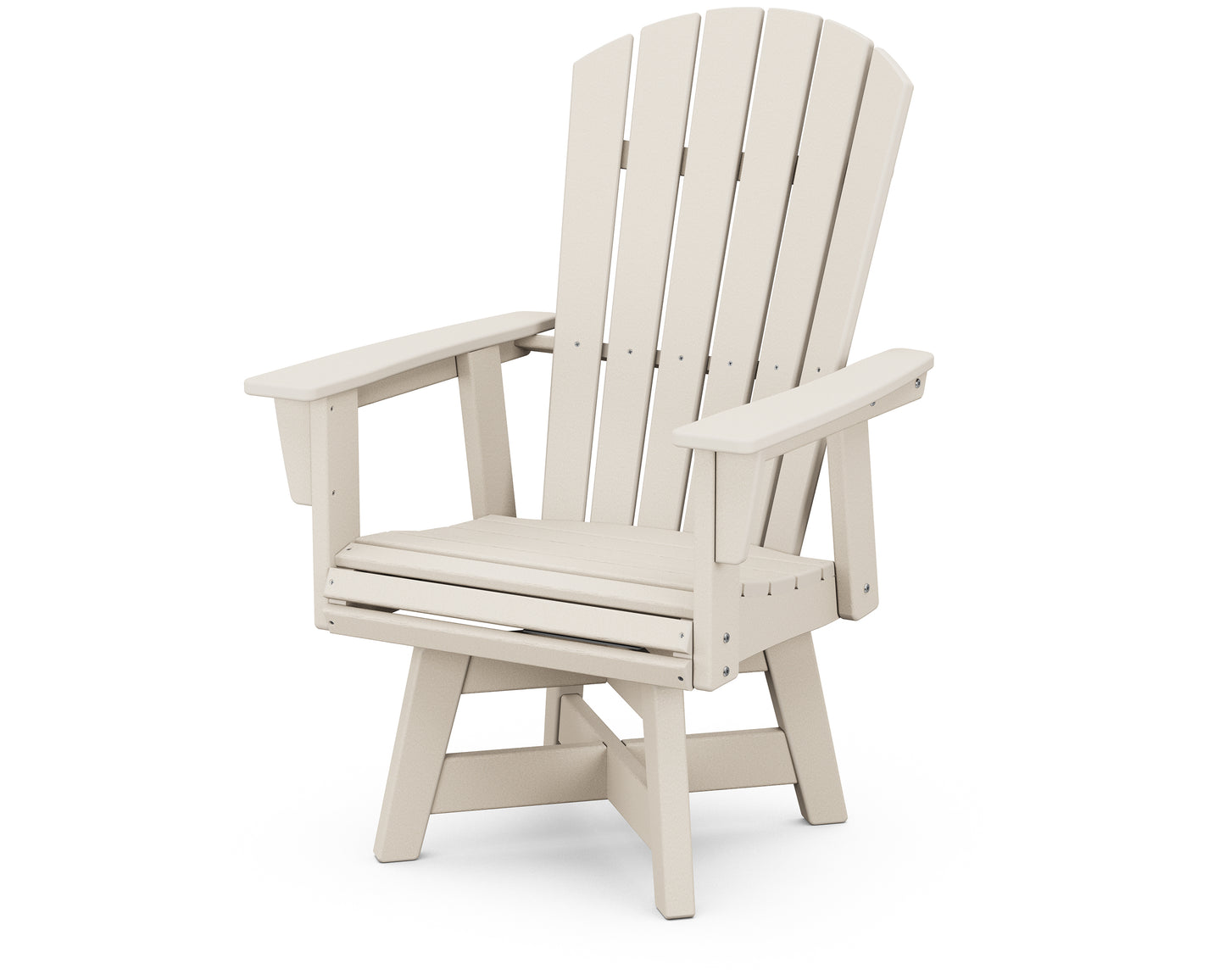 Nautical Curveback Adirondack Swivel Dining Chair