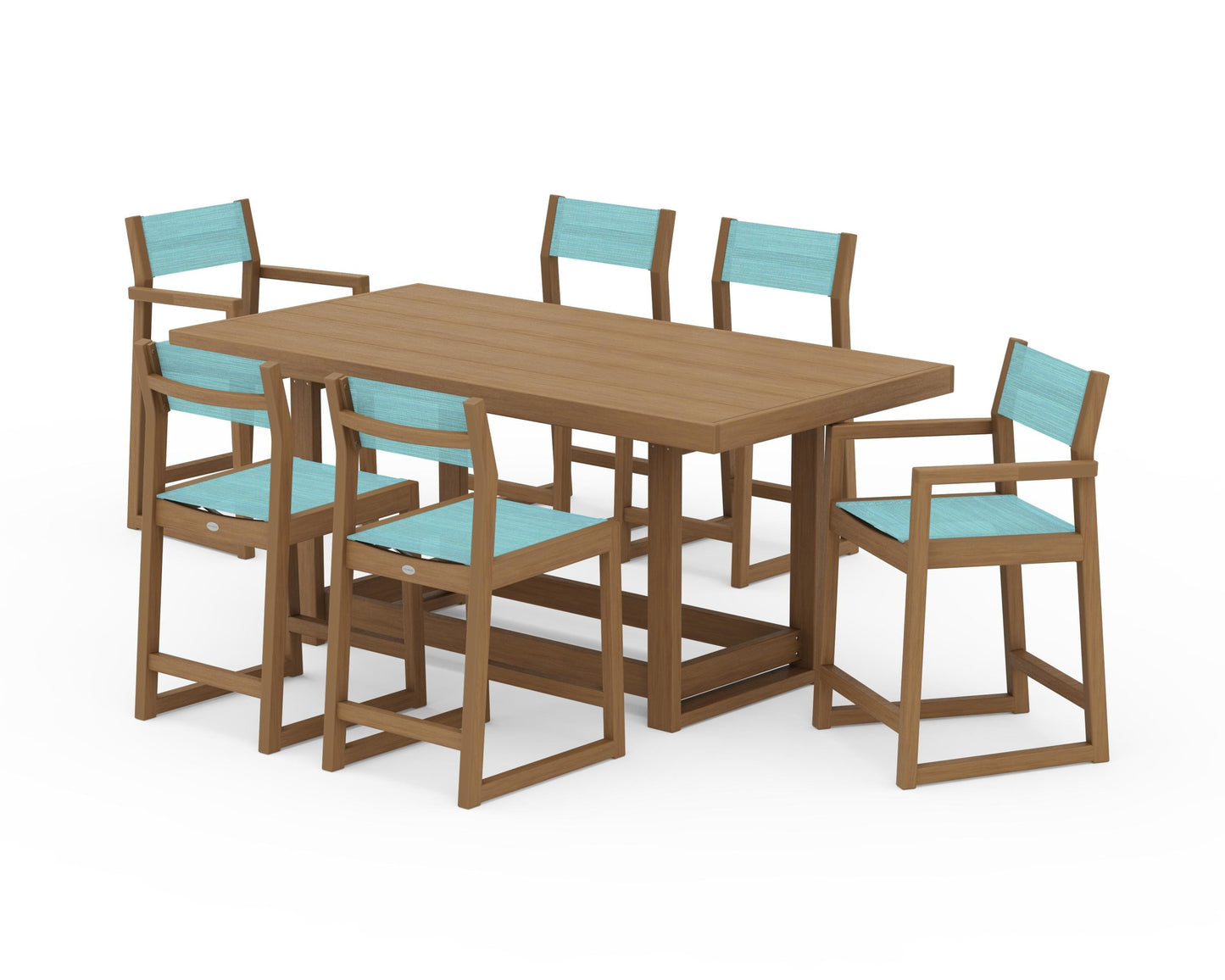 EDGE Sling 7-Piece Counter Table Set