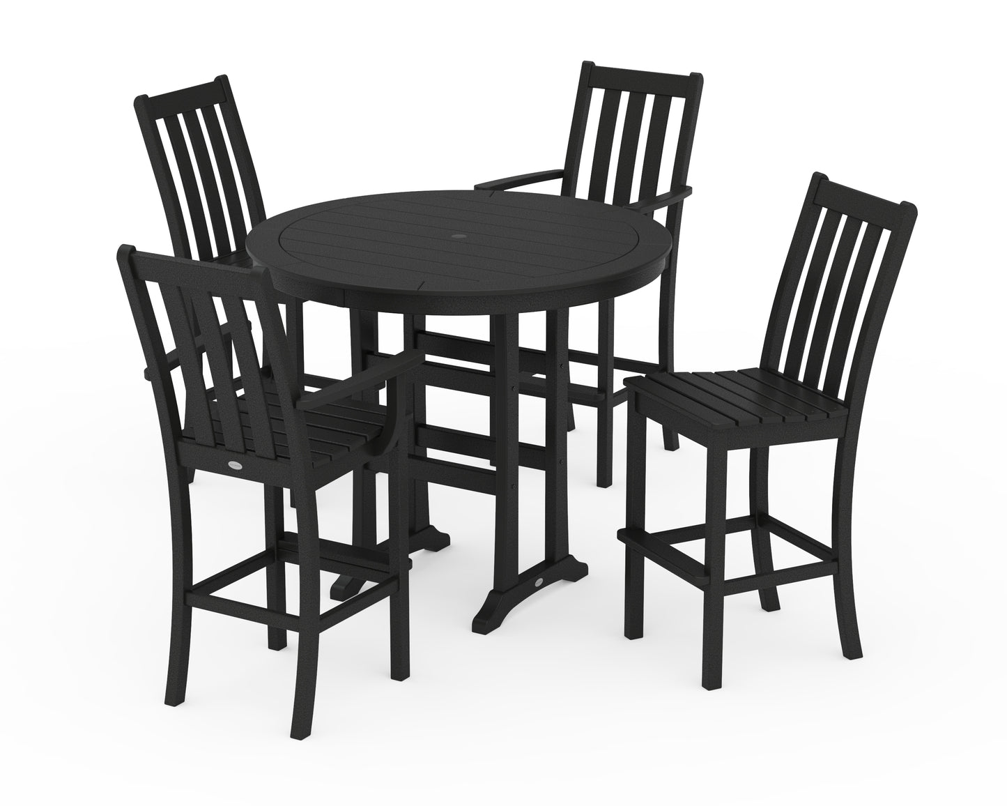 Vineyard 5-Piece Nautical Trestle Bar Set