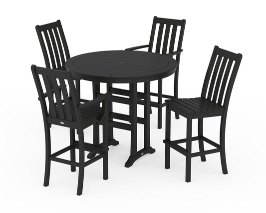 Vineyard 5-Piece Nautical Trestle Bar Set