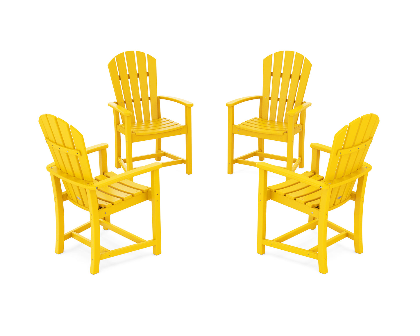 Palm Coast 4-Piece Upright Adirondack Conversation Set