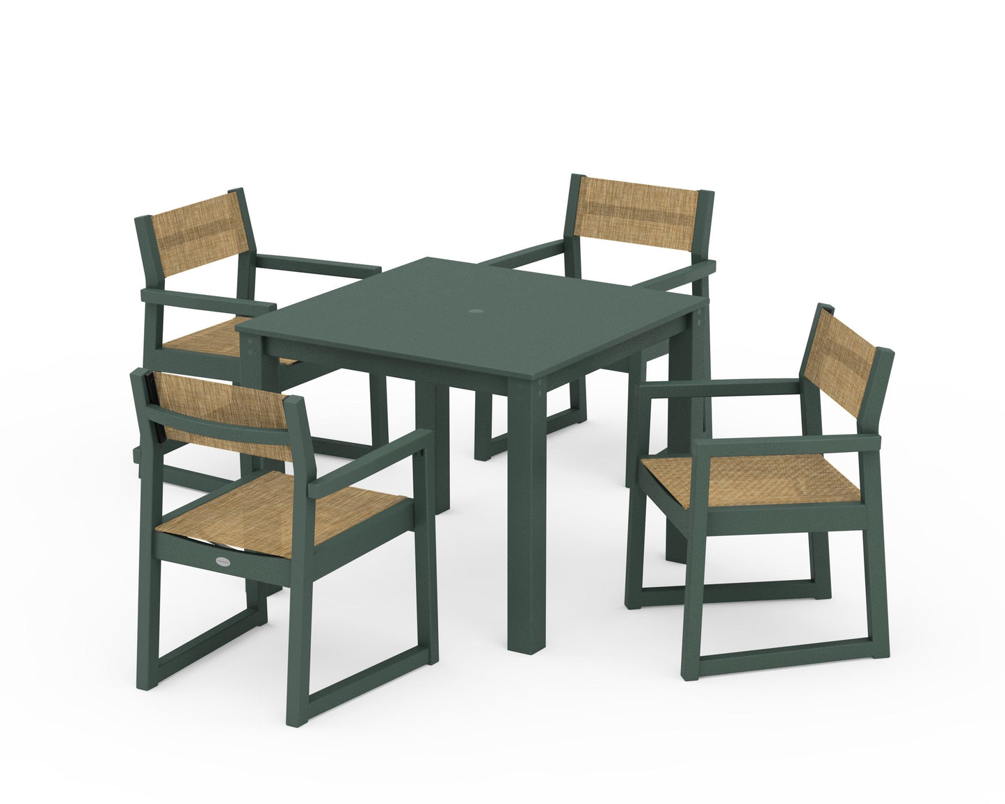 EDGE Sling Arm Chair 5-Piece Parsons Dining Set
