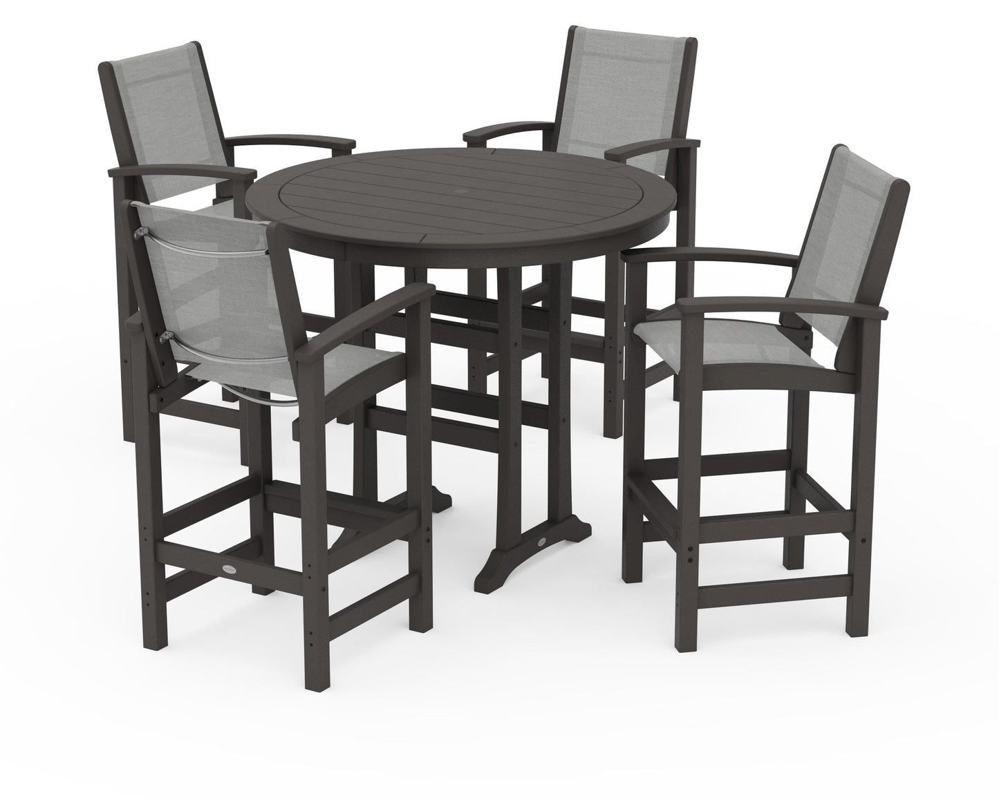 Coastal 5-Piece Nautical Trestle Bar Set