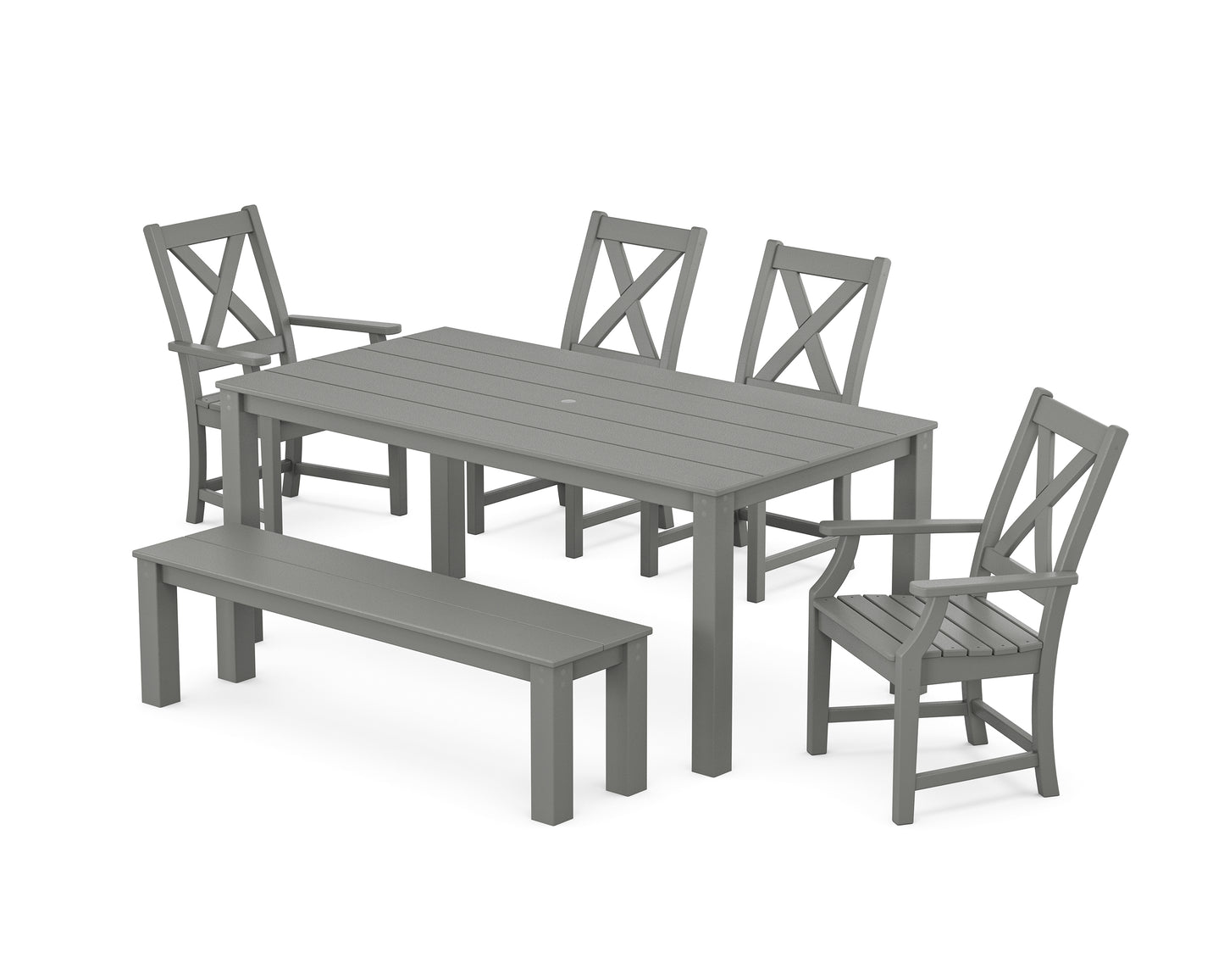 Braxton 6-Piece Parsons Dining Set with Bench