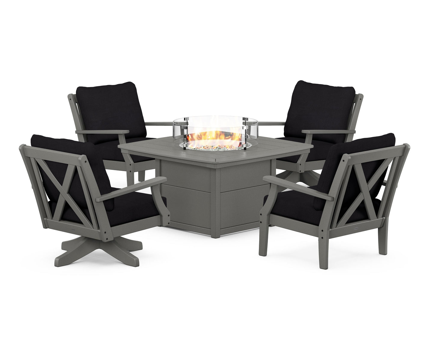 Braxton 5-Piece Deep Seating Set with Fire Table