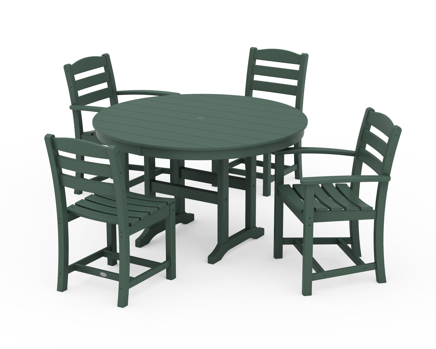 La Casa CafÃ© 5-Piece Round Farmhouse Dining Set