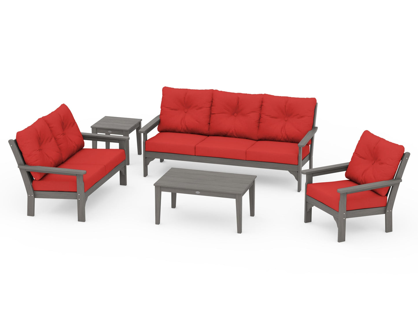 Vineyard 5 Piece Deep Seating Set