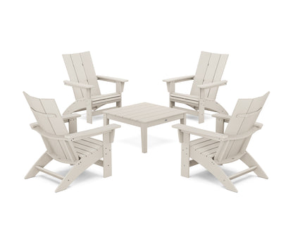 5-Piece Modern Grand Adirondack Chair Conversation Group