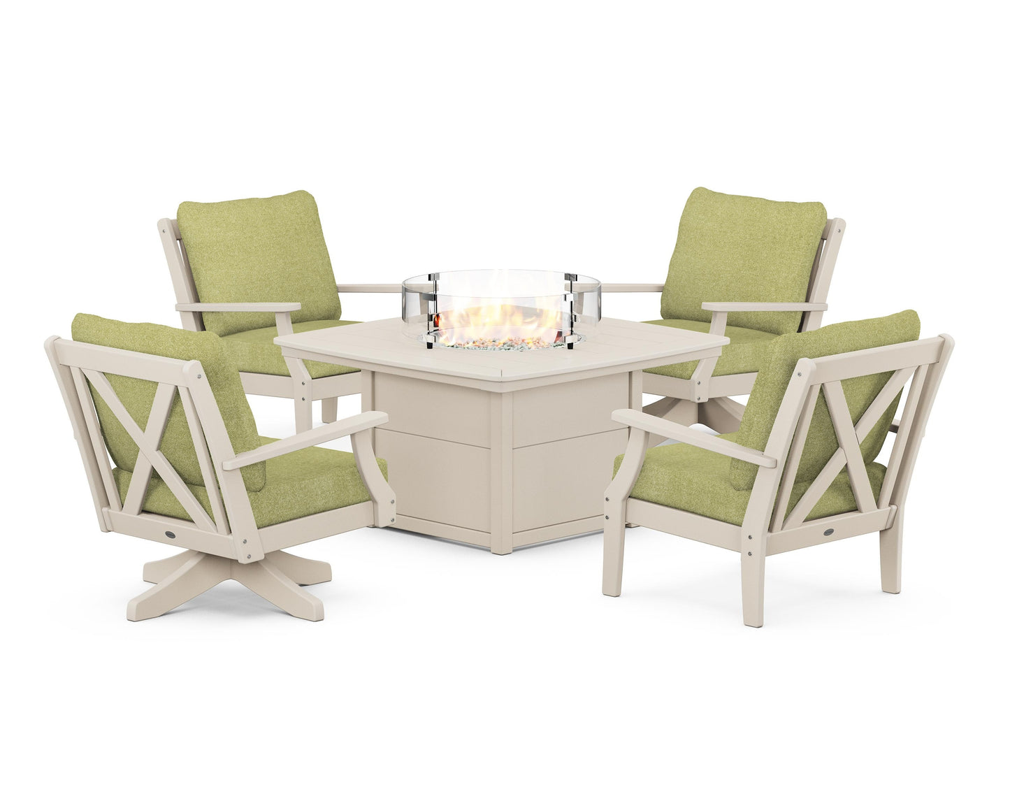 Braxton 5-Piece Deep Seating Set with Fire Table