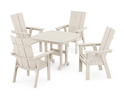 Modern Curveback Adirondack 5-Piece Dining Set