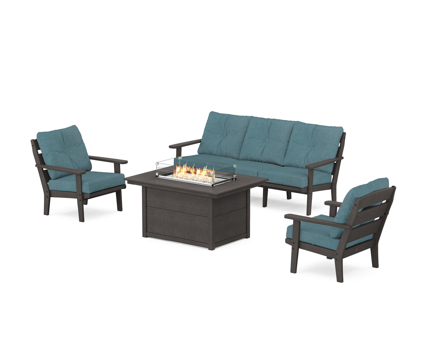 Lakeside Deep Seating Fire Pit Table Set