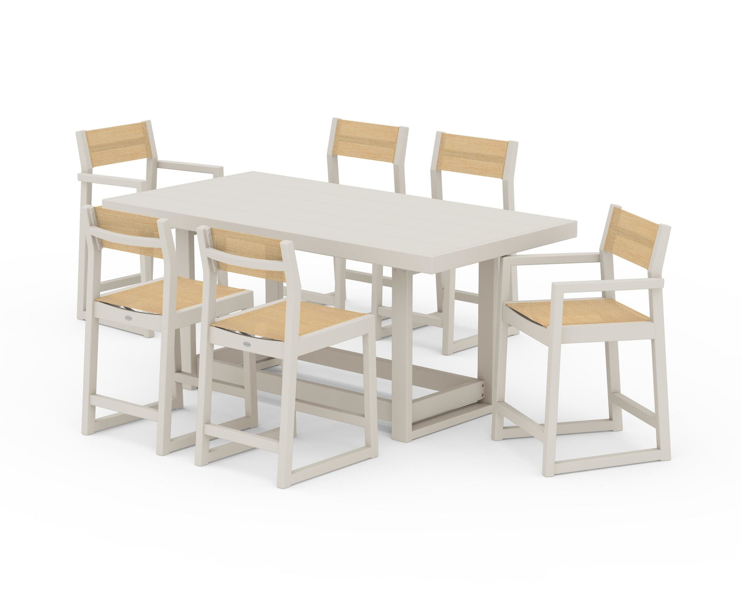 EDGE Sling 7-Piece Counter Table Set