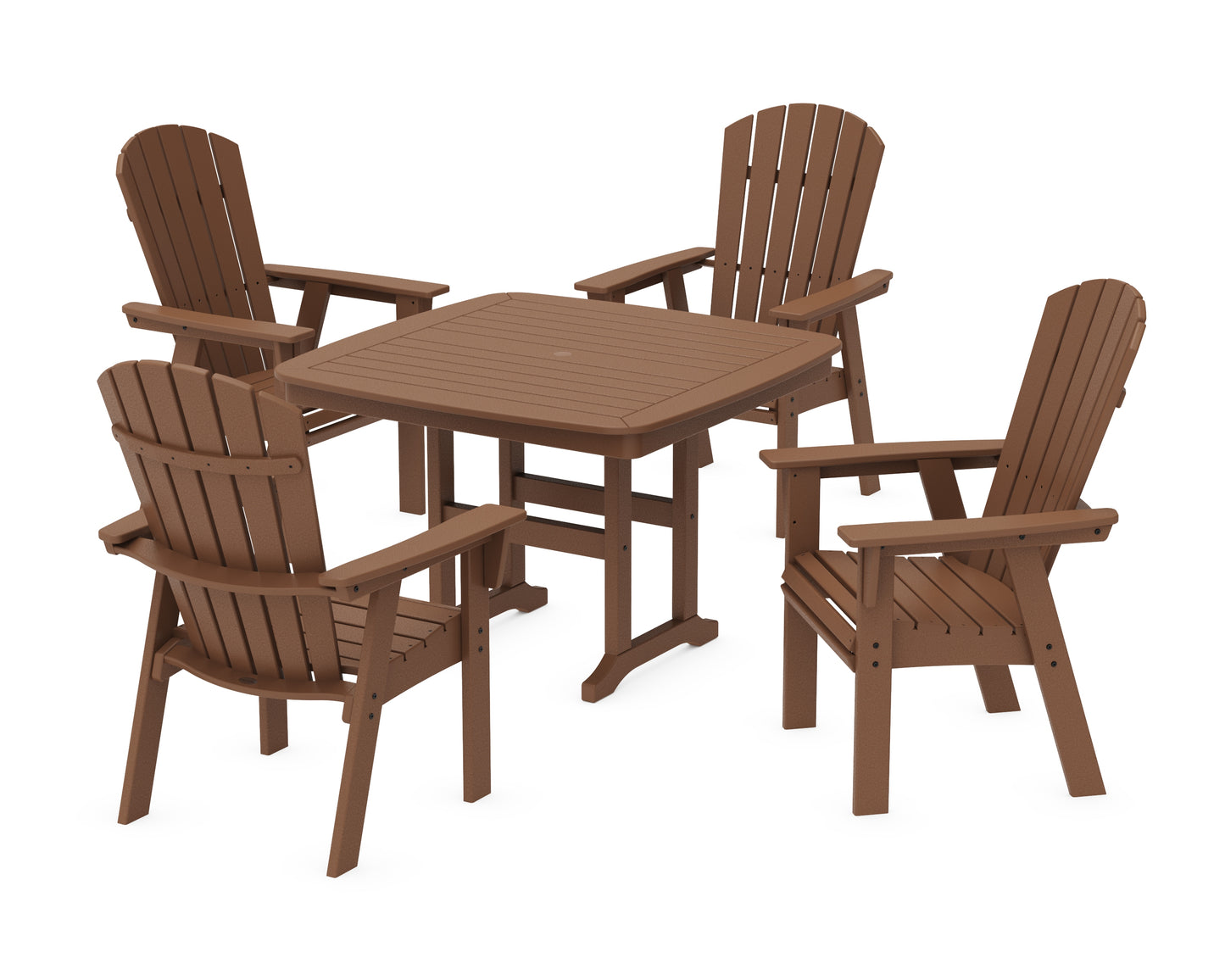 Nautical Curveback Adirondack 5-Piece Dining Set
