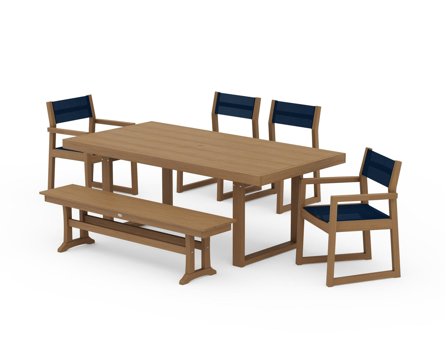 EDGE Sling 6-Piece Dining Set with Bench