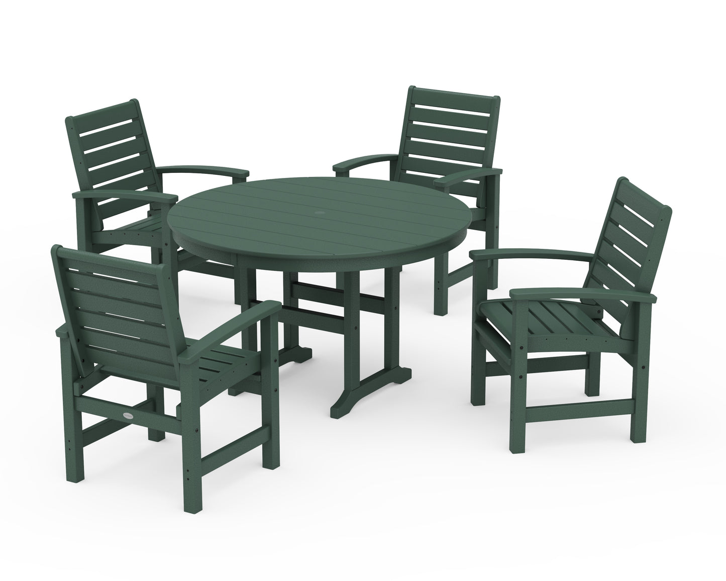 Signature 5-Piece Round Farmhouse Dining Set