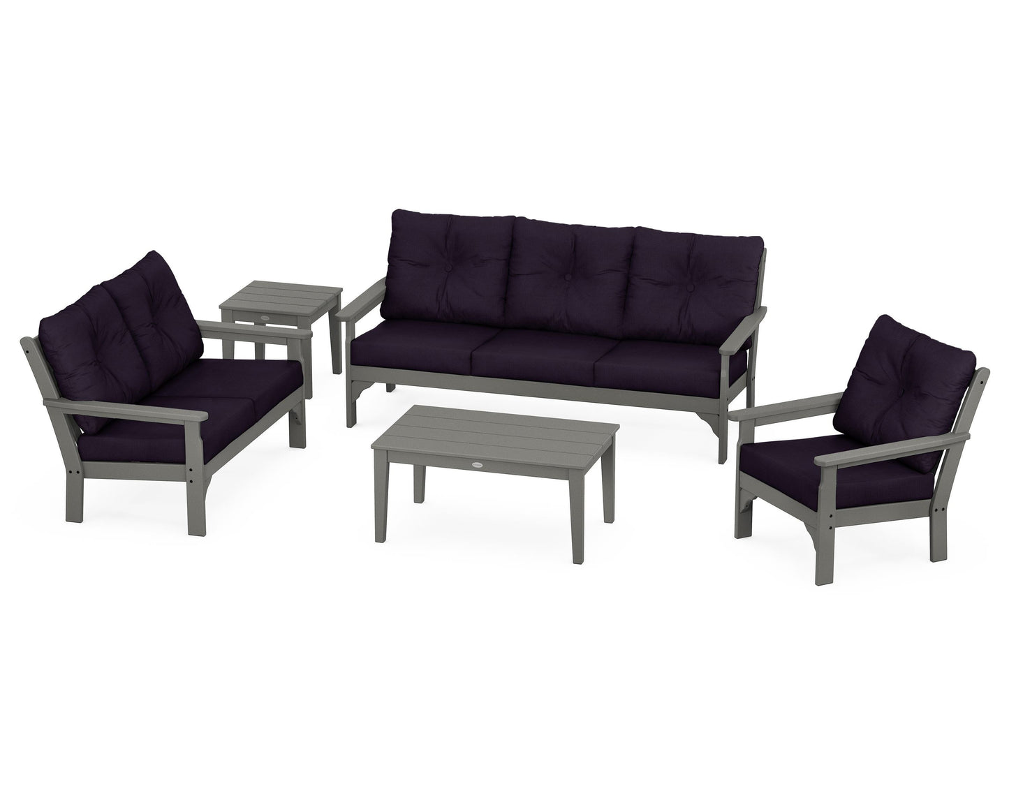 Vineyard 5 Piece Deep Seating Set