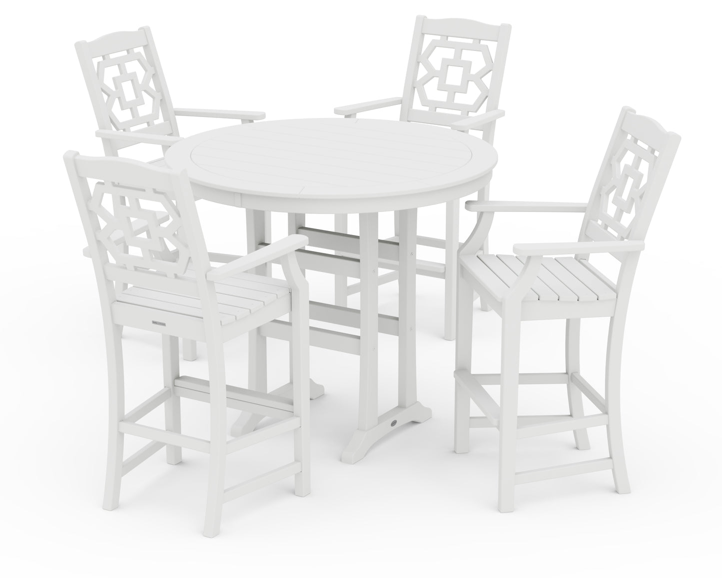 Chinoiserie 5-Piece Round Bar Set