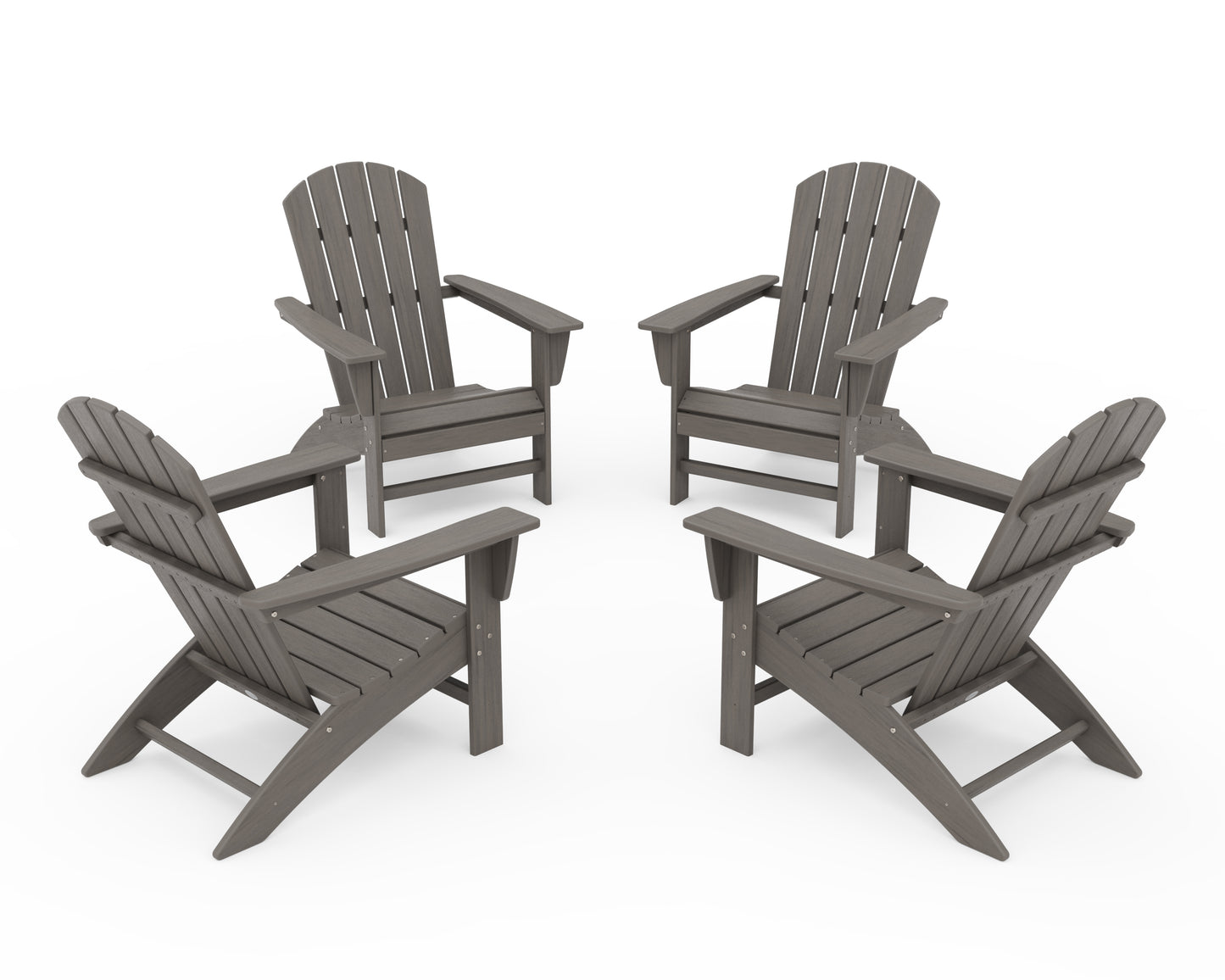 Nautical 4-Piece Adirondack Conversation Set