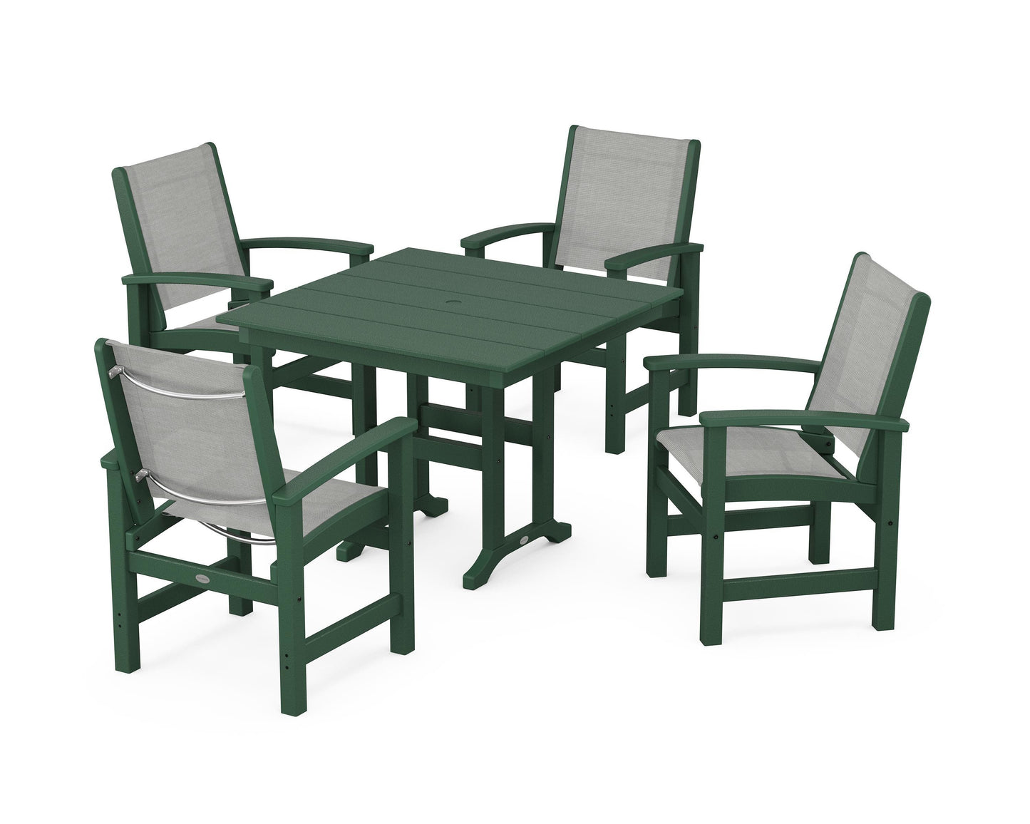 Coastal 5-Piece Farmhouse Dining Set