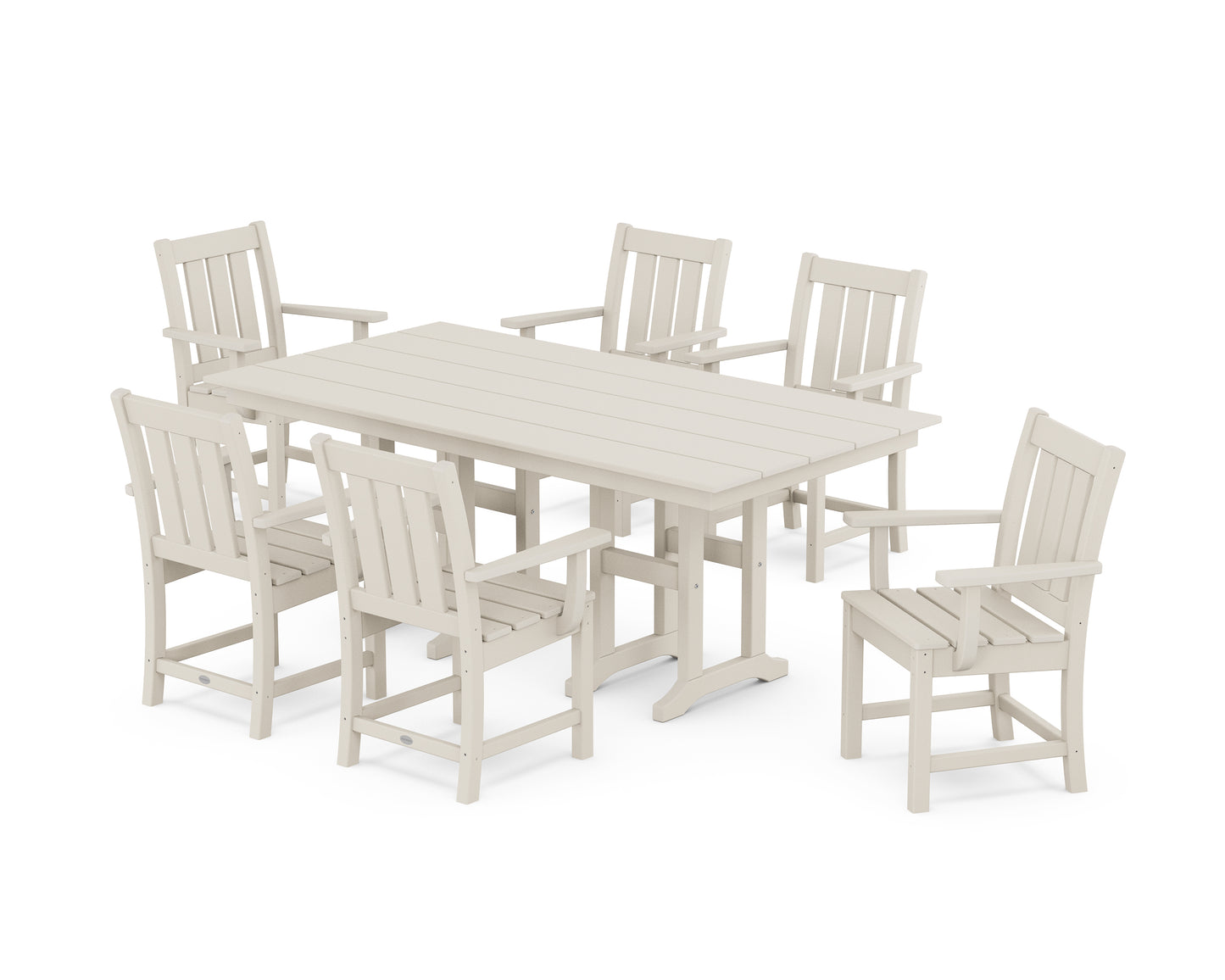 Oxford Arm Chair 7-Piece Farmhouse Dining Set