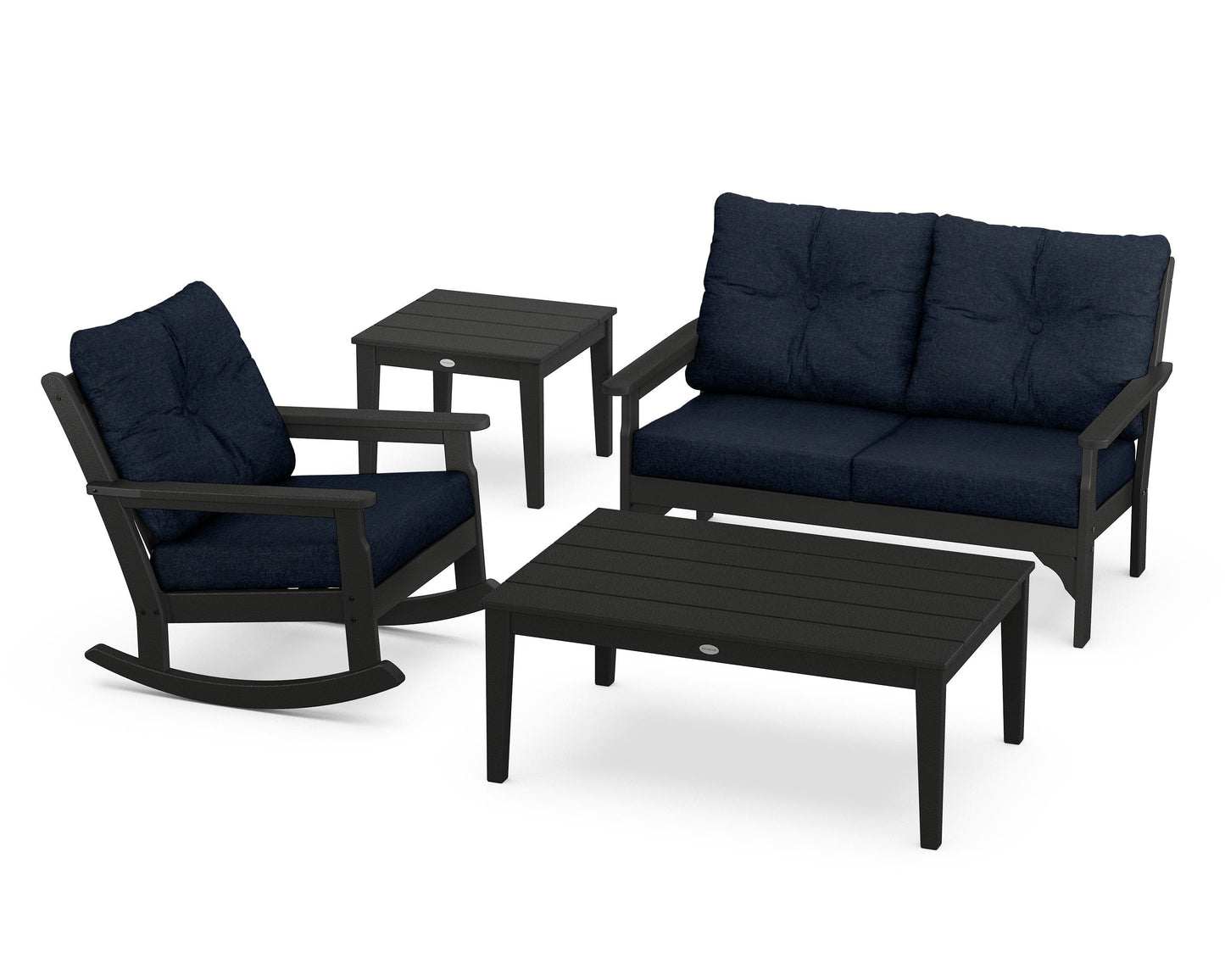 Vineyard 4-Piece Deep Seating Rocker Set