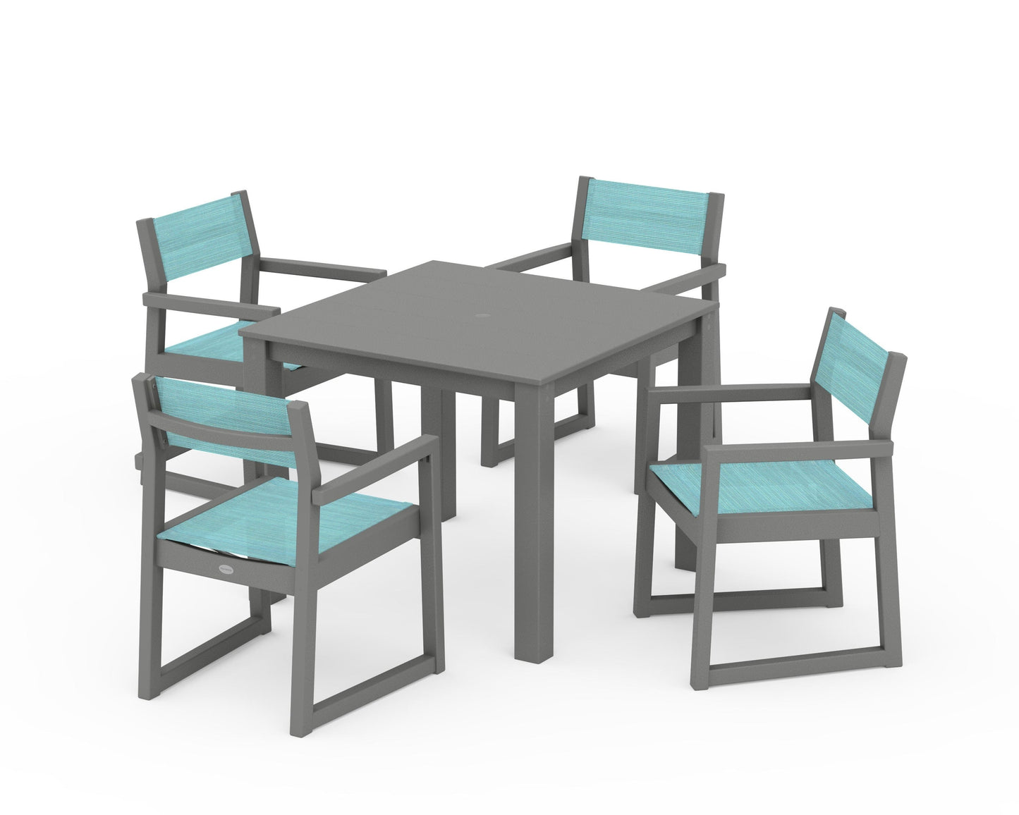 EDGE Sling Arm Chair 5-Piece Parsons Dining Set