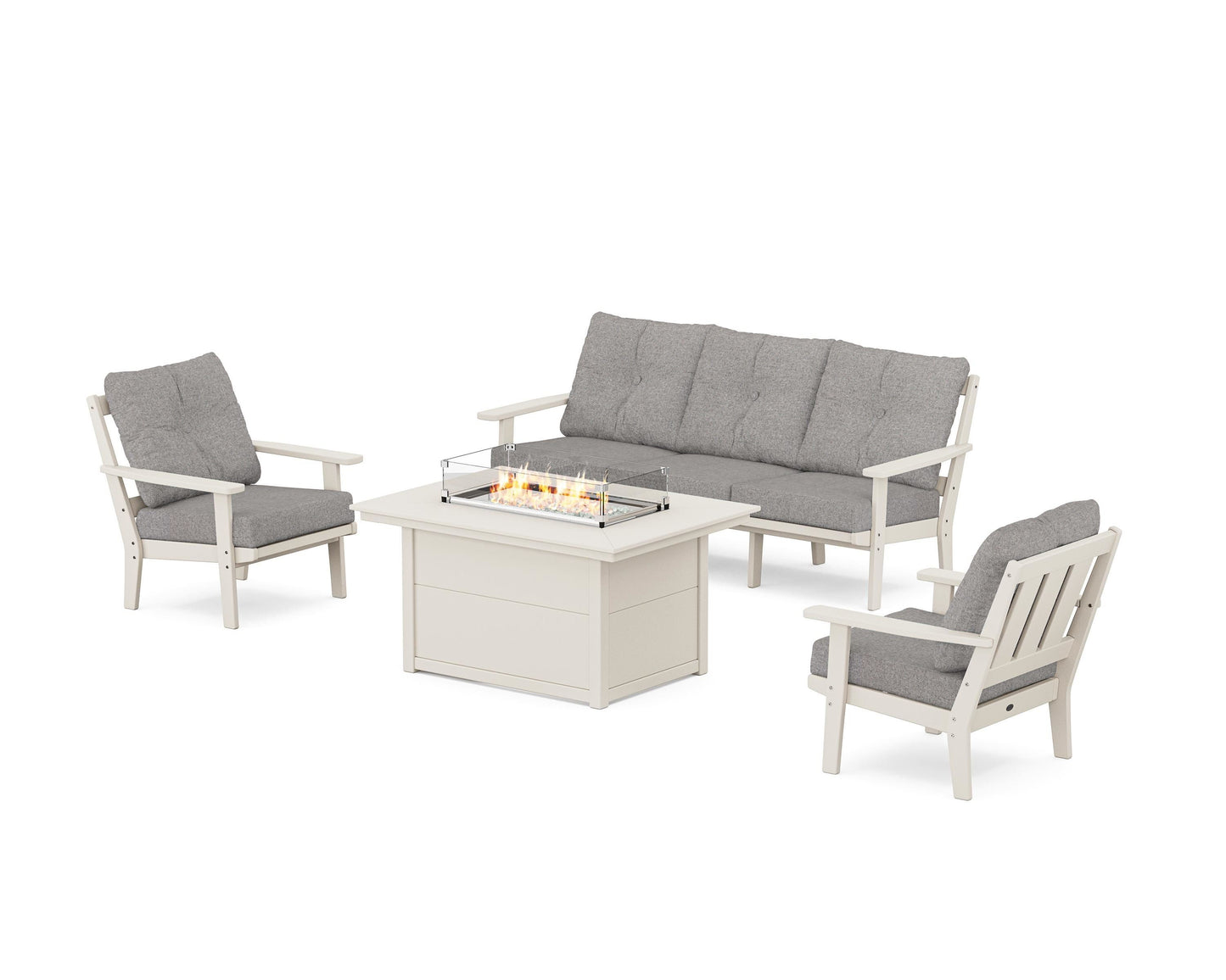 Oxford Deep Seating Fire Pit Table Set