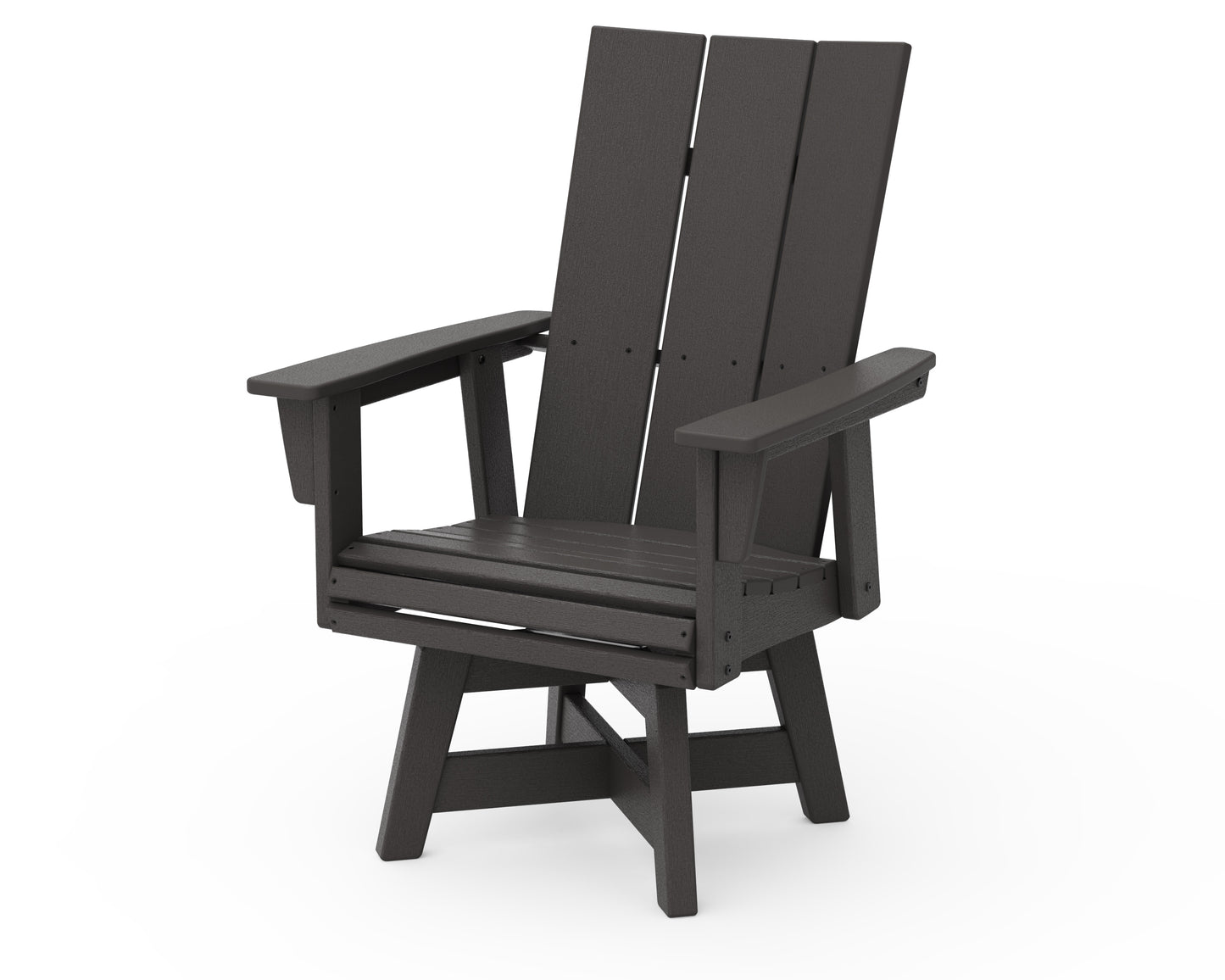 Modern Curveback Adirondack Swivel Dining Chair